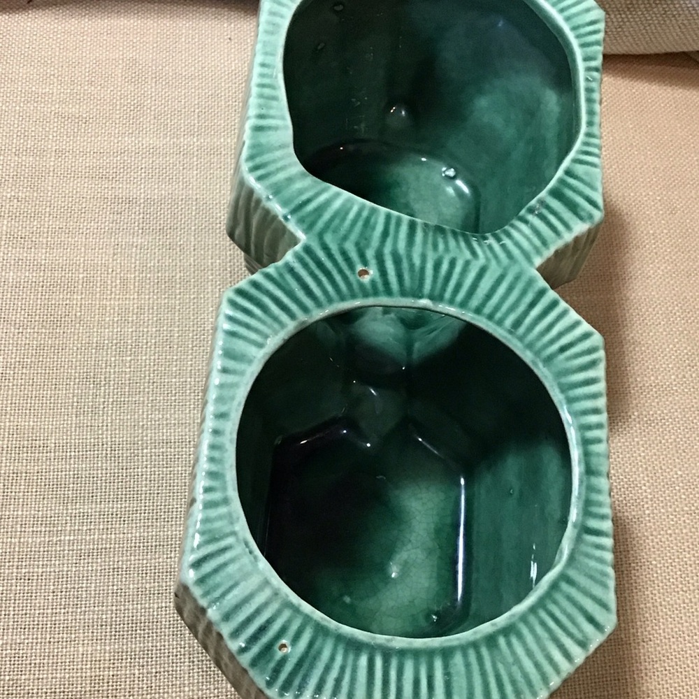 McCoy Vintage Green Ceramic Plantee